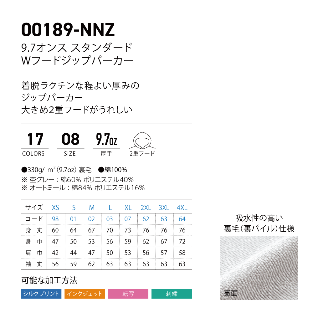 Kenジップパーカー